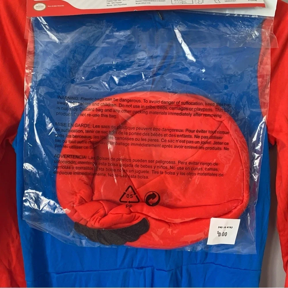 NWT. DISGUISE Super Mario Kids Mario Costume